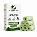 Eco-friendly Leakproof plant-based dog poop bags 120 bags 8 rolls extra thick odor resistant pet waste bags